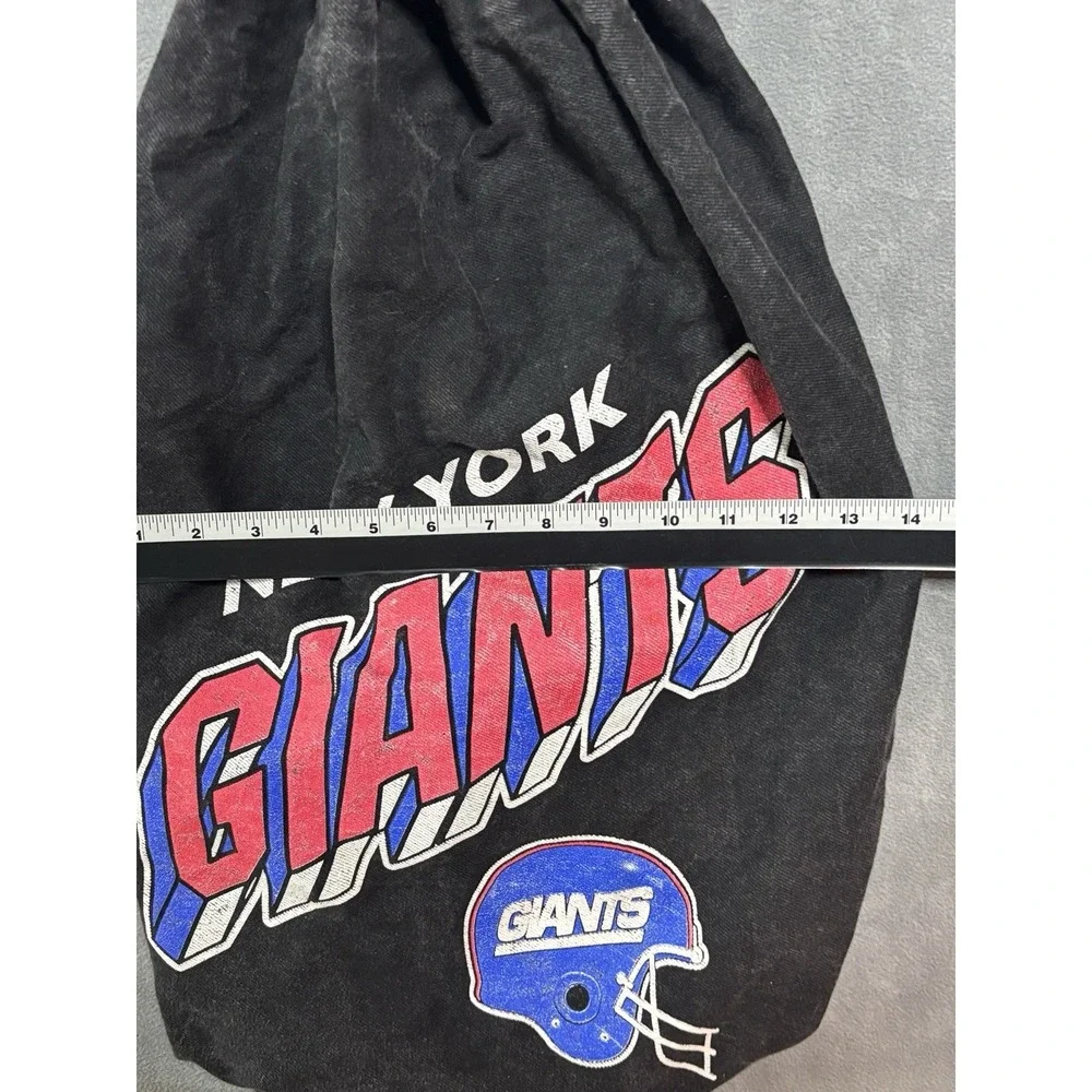 Vintage 90s NFL New York Giants Jean Backpack Rucksack Sling Bag Black